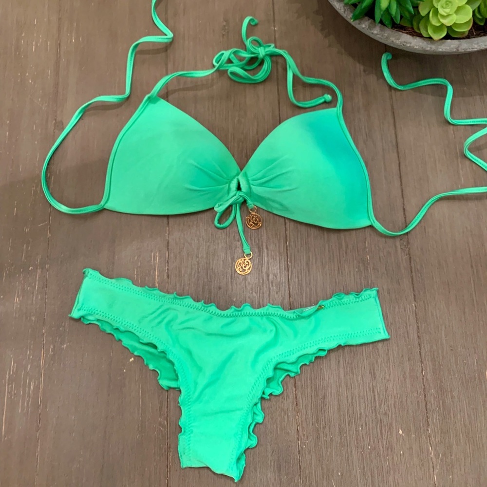 Luli Fama Green Bikini Small